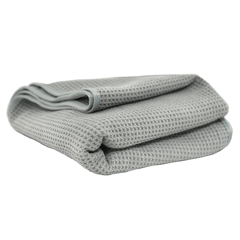 Toalla secado Waffle Weave Gray Matter Microfiber Drying Towel 36" x 25"
